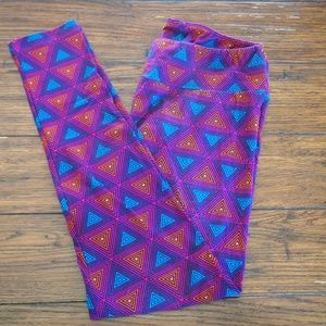 LulaRoe TC Leggings Geometric Triangles